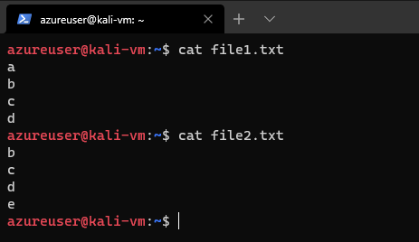 An intro to comm and diff commands