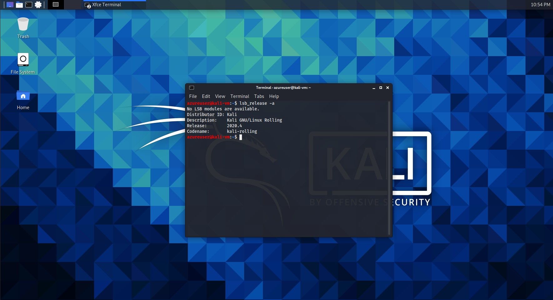 Adventures with Kali Linux on Azure #1